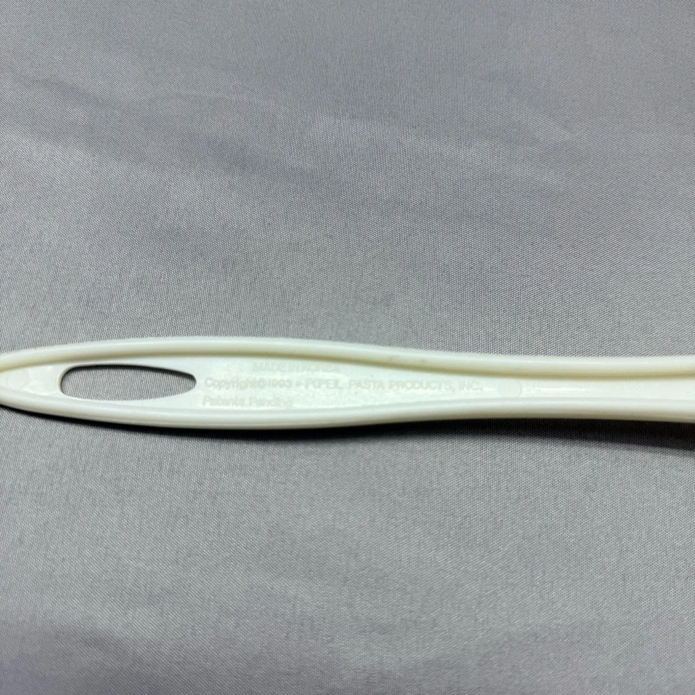 Vintage 1993 Popeil Pasta Products White Spaghetti Server Spoon Fork Tool Korea
